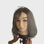 The "Urban Edge" Collection: Black & White Long Bob Wig